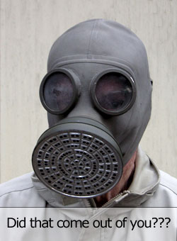 fart_mask Gas mask for farts. Did that come out of you?