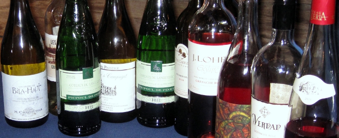 Wines from dinner at Hospice du Rhone2011
