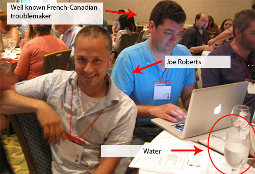 joe_roberts_and_remy Joe Roberts drinks water!