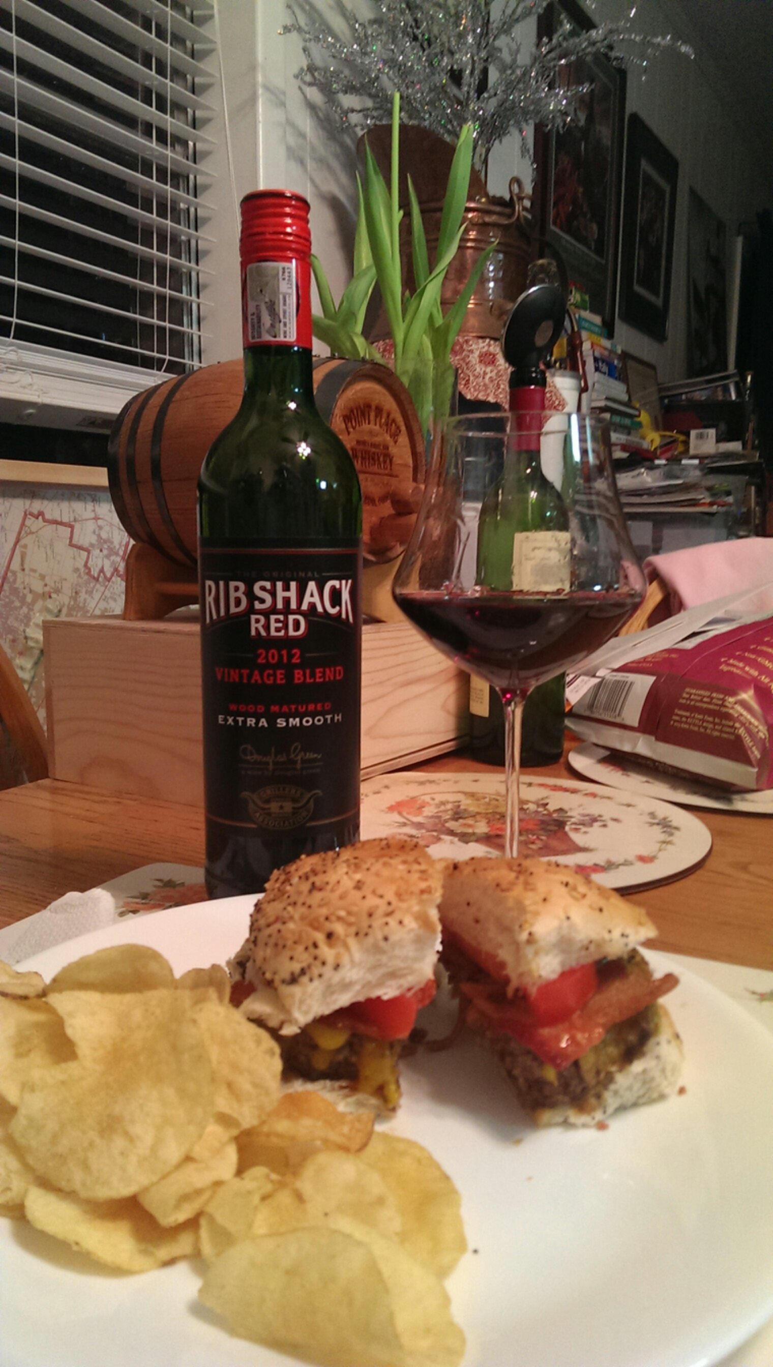 IMAG1978.jpg 2012 The Original Rib Shack Red from DGB - Pinotage/Shiraz from Western Cape, South Africa
