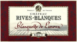 Chateau Rives-Blanque label for Blanquette de Limoux