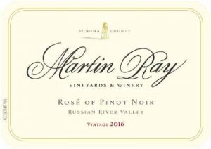 Martin Ray Winery Rose of Pinot Noir Russian River Valley