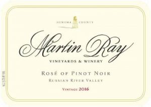 Martin Ray Winery Rose of Pinot Noir Russian River Valley
