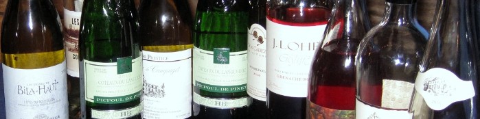 Wines from dinner at Hospice du Rhone2011